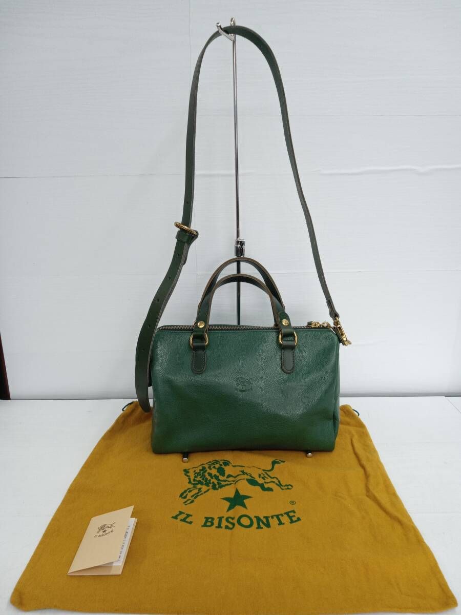 IL BISONTE イルビゾンテ 2way ショルダー ミニボストン IL BISONTE イルビゾンテ 2way ショルダー ミニボストン