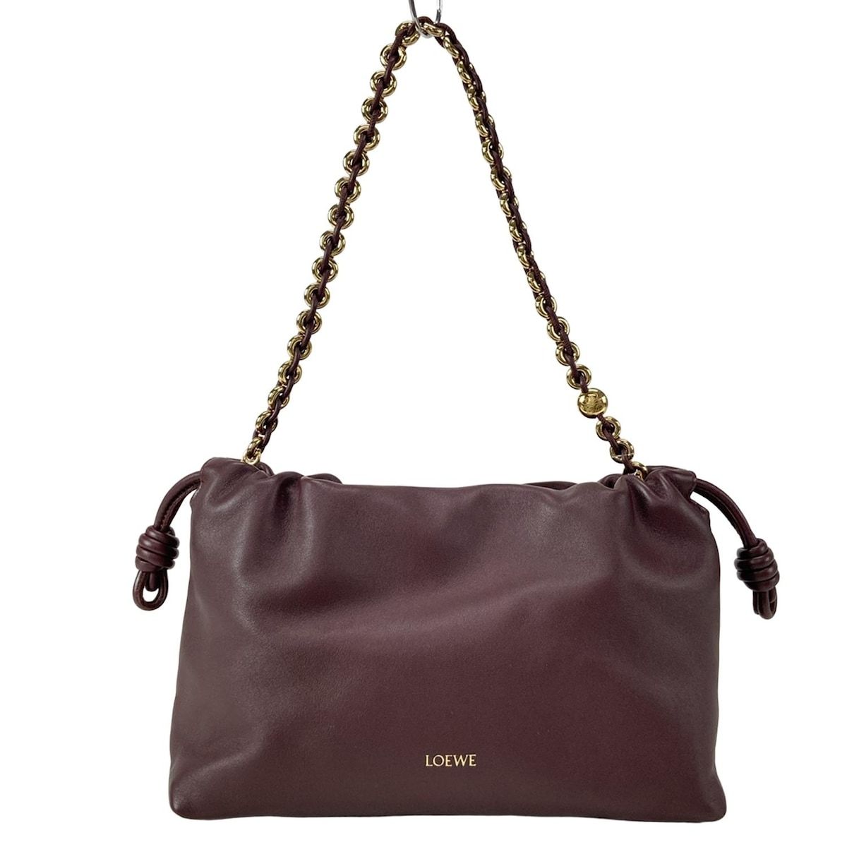 LOEWE ロエベ ショルダーバッグ フラメンコパース ミディアム ボルドー