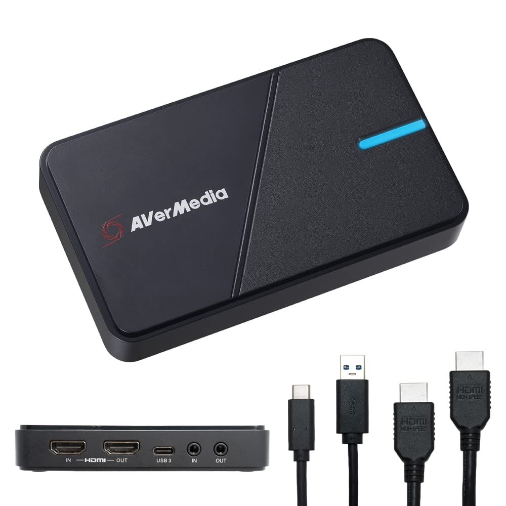 AVerMedia HDMIキャプチャカード - ゲーム ビデオストリーミング 4Kキャプチャカード PS5、XboxシリーズX/S、Xbox One、PS4、Nintendo Switch、Windows 11 /  [4K30 VRR - GC551G2]