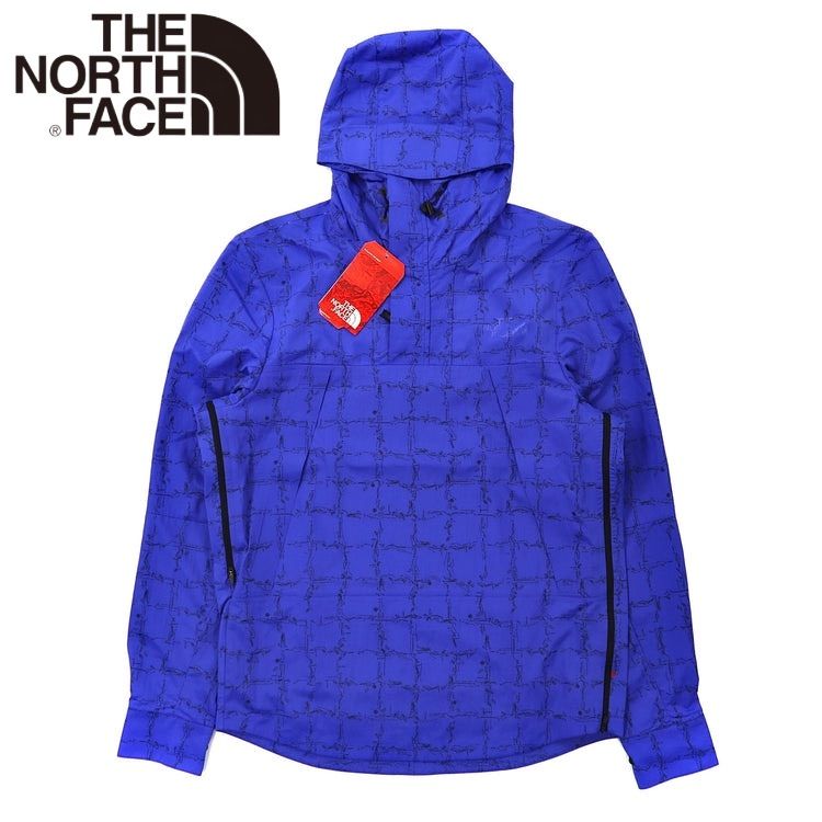 THE NORTH FACE RED LABEL × Slam Jam アノラックパーカー S ブルー 総柄  海外限定 M1990 未使用品