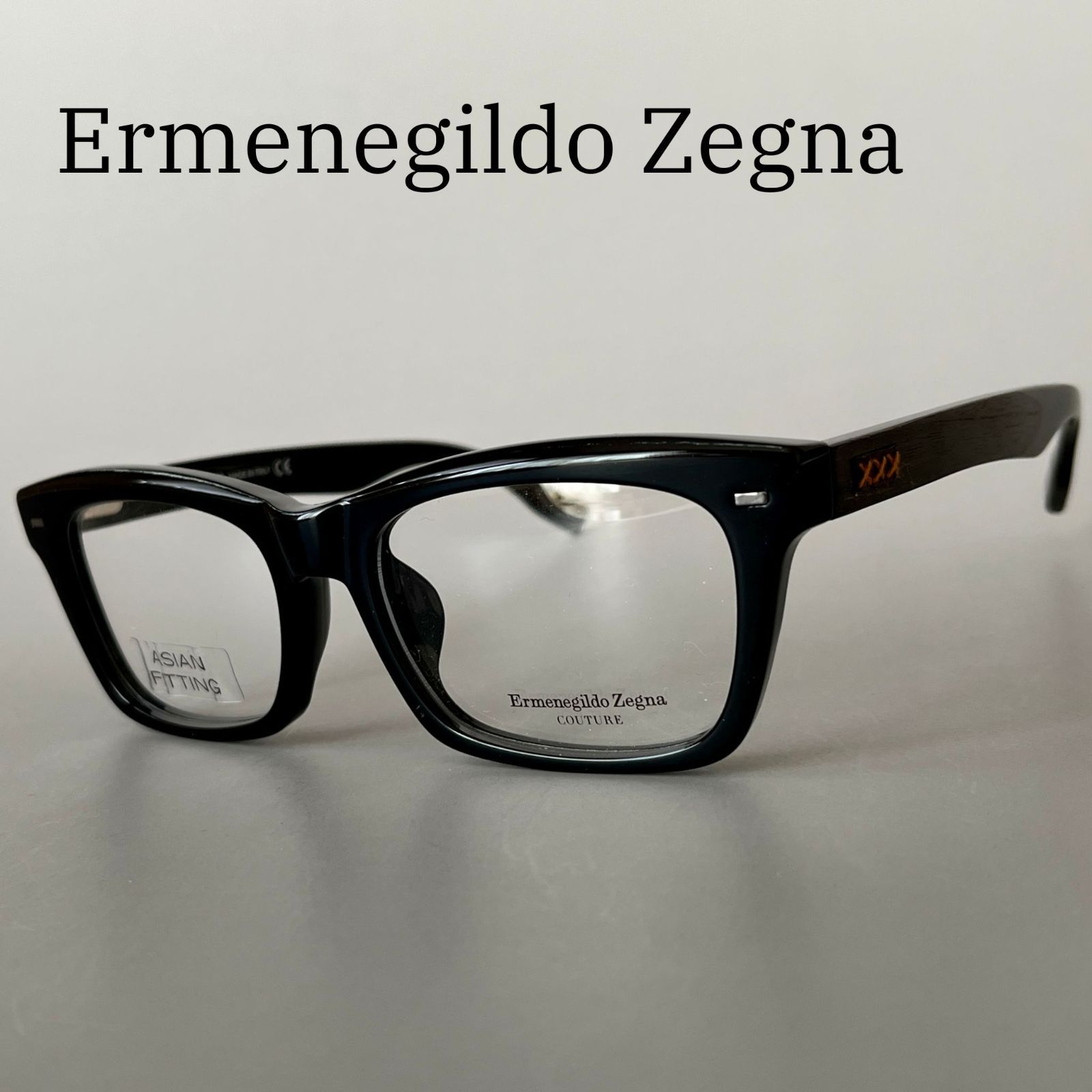 エルメネジルドゼニア メガネ Ermenegildo Zegna スクエア アジアン 