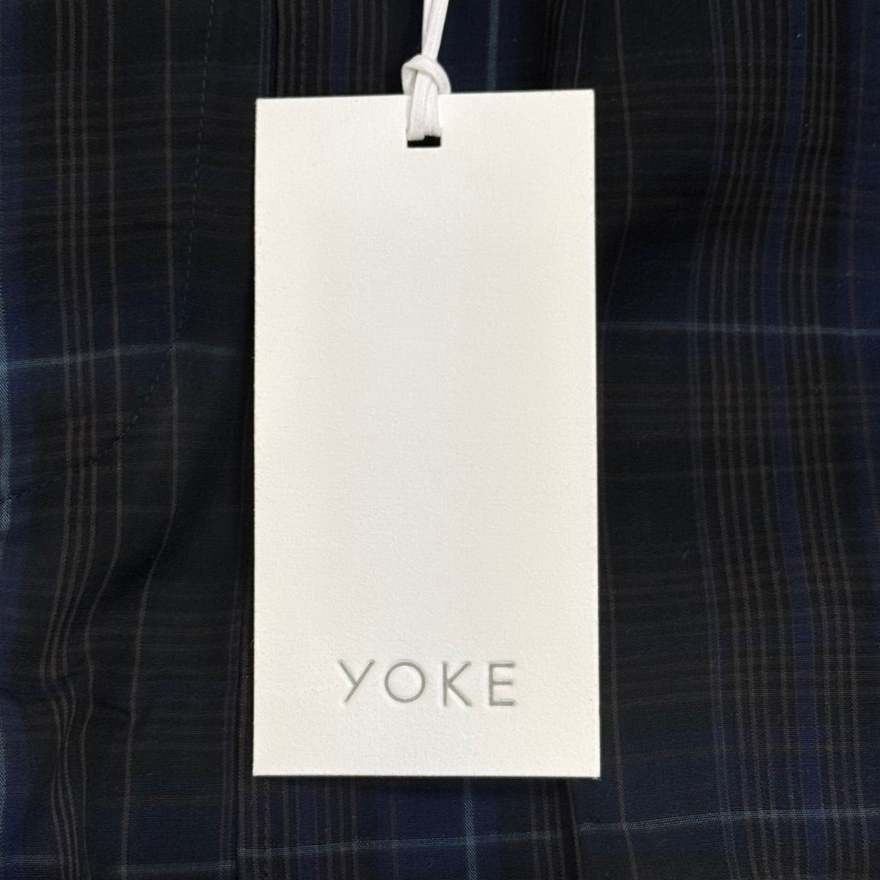 参考上代37400円 未使用品 YOKE 24SS check cupra slacks 参考上代37400円 未使用品 YOKE 24SS check cupra slacks
