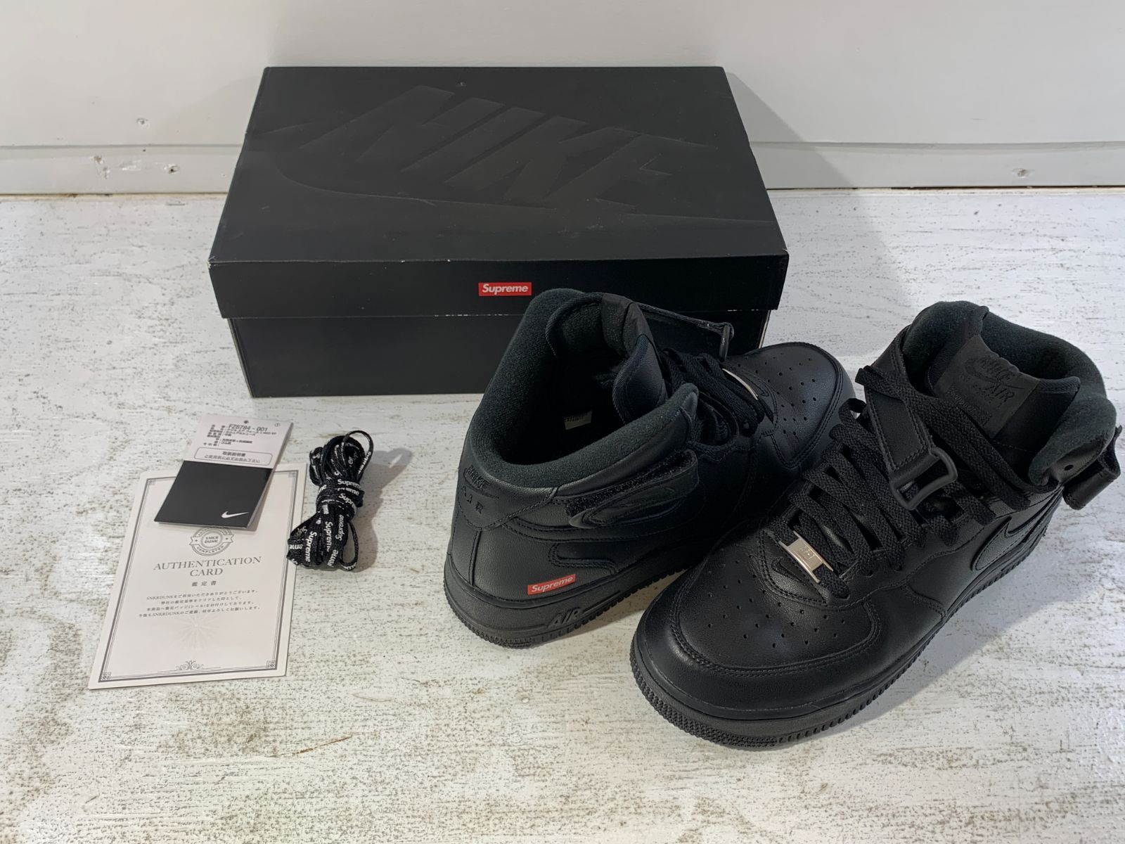 紫波80-6-0802kg】Supreme × Nike Air Force 1 Mid \