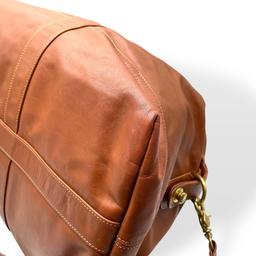 【美品】COACH　オールドコーチ 2way ボストンバッグ 大容量  鍵付 美品✨ オールドコーチ ボストンバッグ 2way レザー ブラック 鍵
