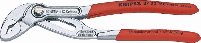 クニペックス(KNIPEX) コブラ 高性能ウォーターポンププライヤー180mm 8703-180
