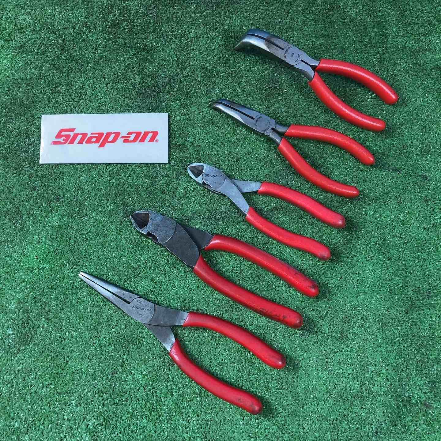 スナップオン|Snap-on ニッパー 86CF|87CF ノーズプライヤー 96CF ロングノーズプライヤー 496BCP|497CCP 計5点セット 岩槻店