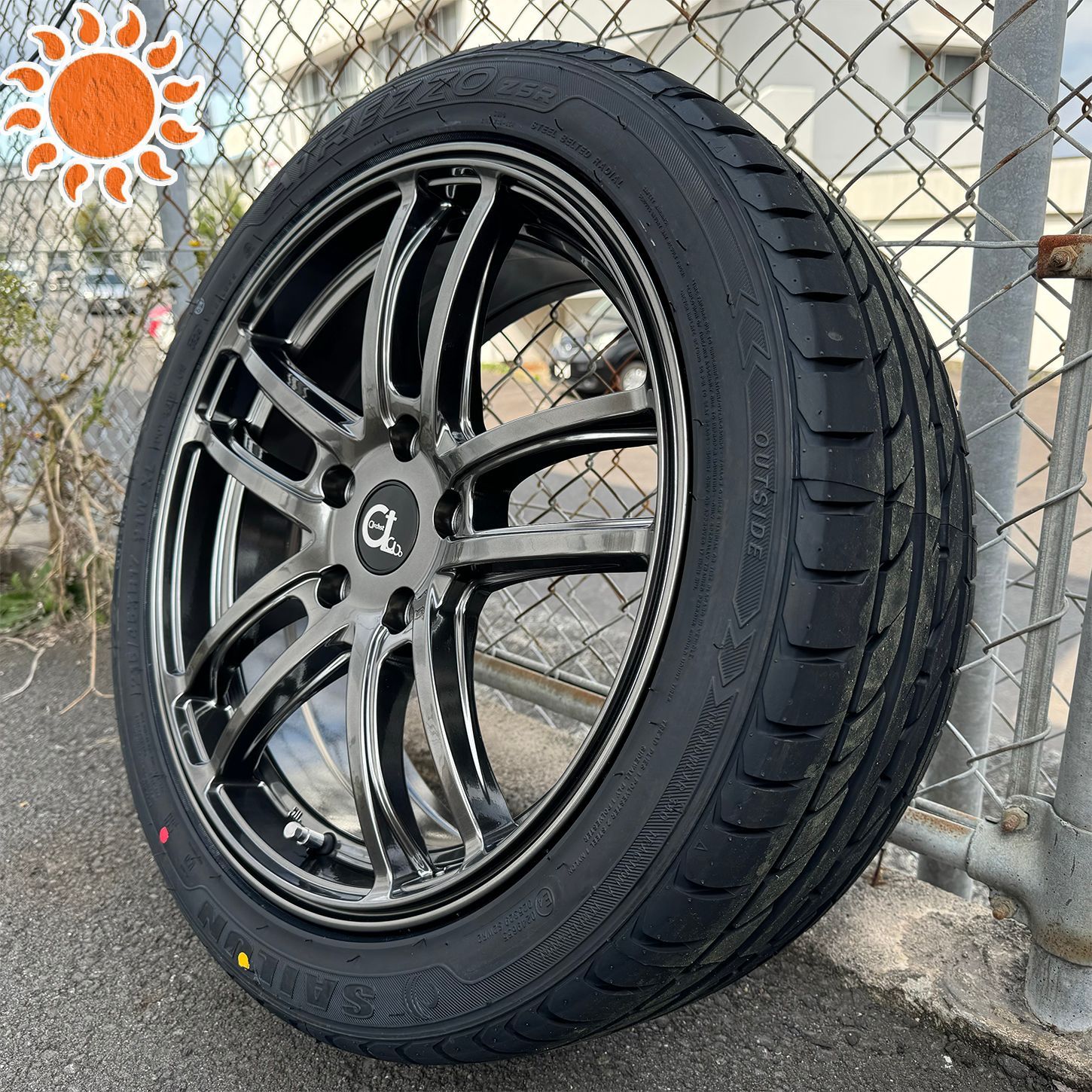 zc33sスイフトスポーツ17インチ純正ホイール・タイヤセット195/45R17 新品 夏タイヤセット スズキ スイフトスポーツ （ZC33S,ZC32S）17