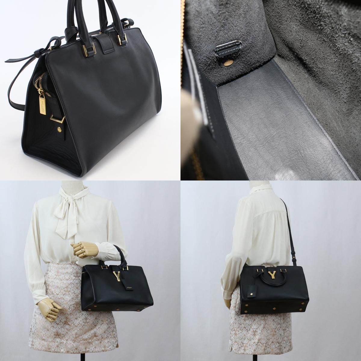 SAINT LAURENT サンローラン プチカバス Yライン 311210 ハンドバッグ 