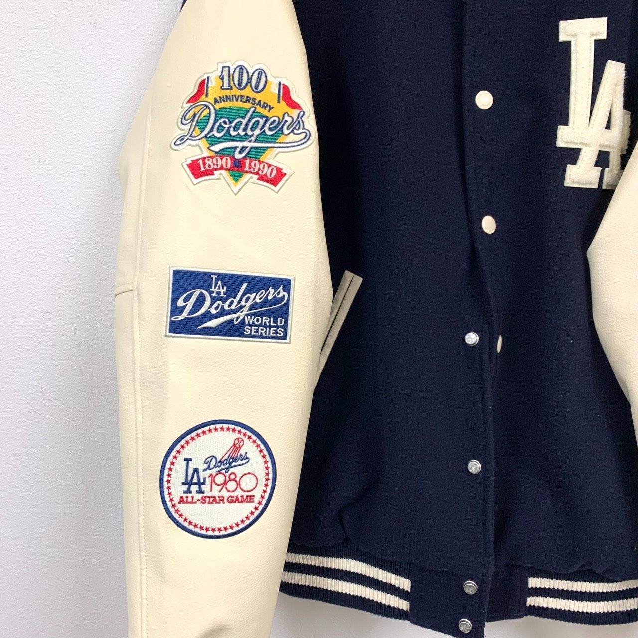 NEWERA】ニューエラ/MLBヴァーシティジャケット/ドジャース/ネイビー 