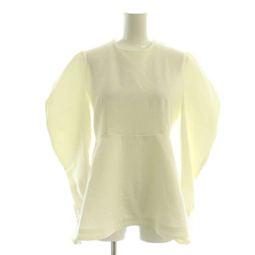 シャツ/ブラウス(長袖/七分) WAVE SLEEVE PEPLUM BLOUSE Ameri（アメリ）の「WAVE SLEEVE PEPLUM BLOUSE（シャツ/ブラウス
