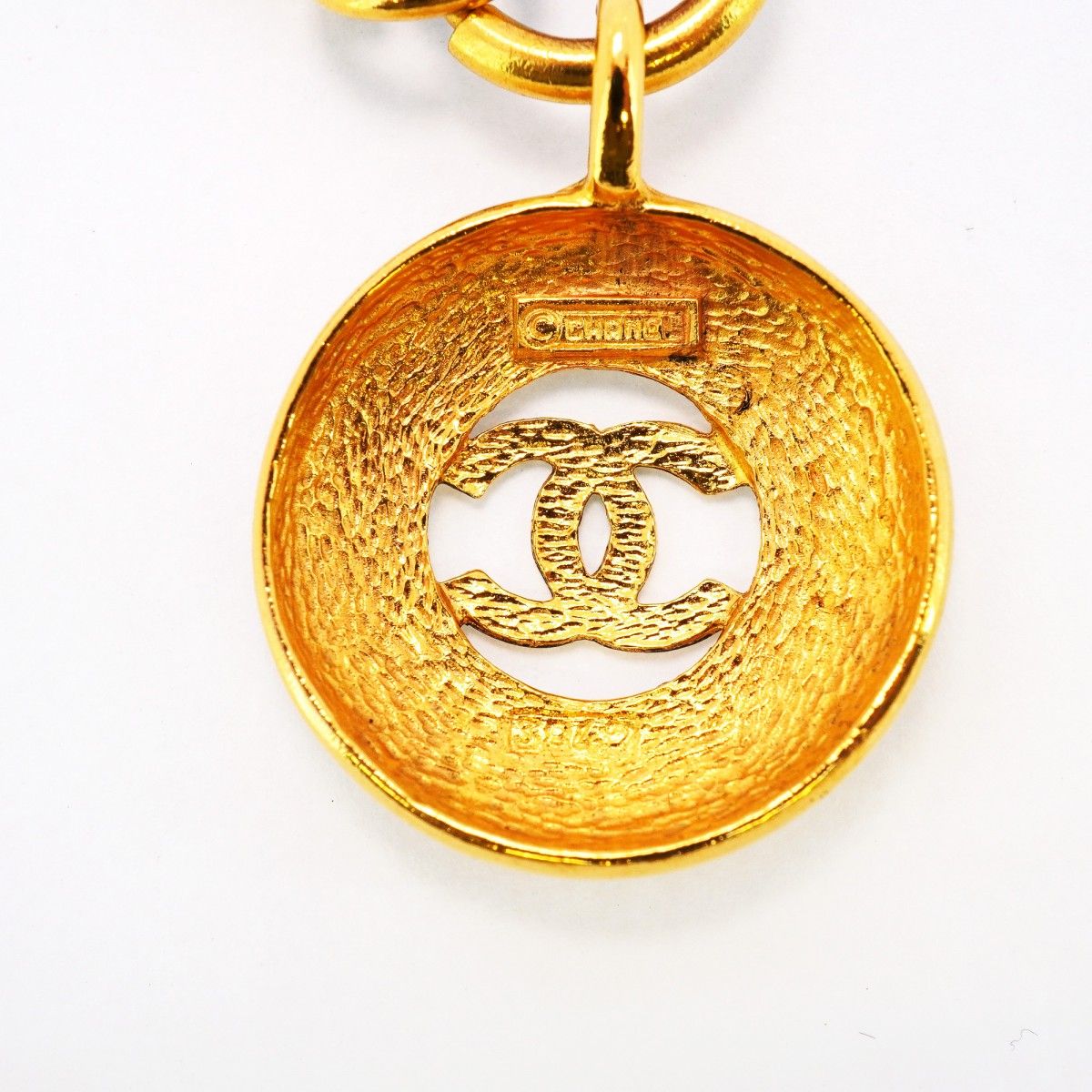 5jeb0128】シャネル ネックレス ヴィンテージ ココマーク 丸型  