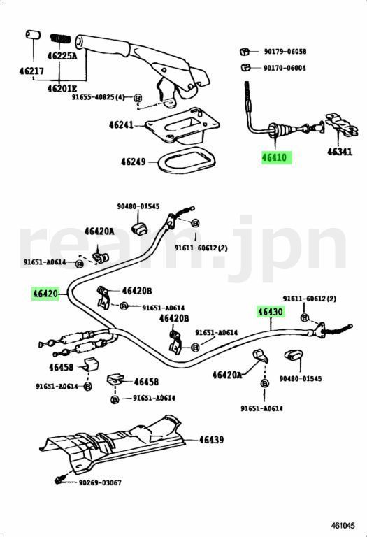 車 新品 トヨタ純正 スターレット EP82 EP91 パーキングブレーキ