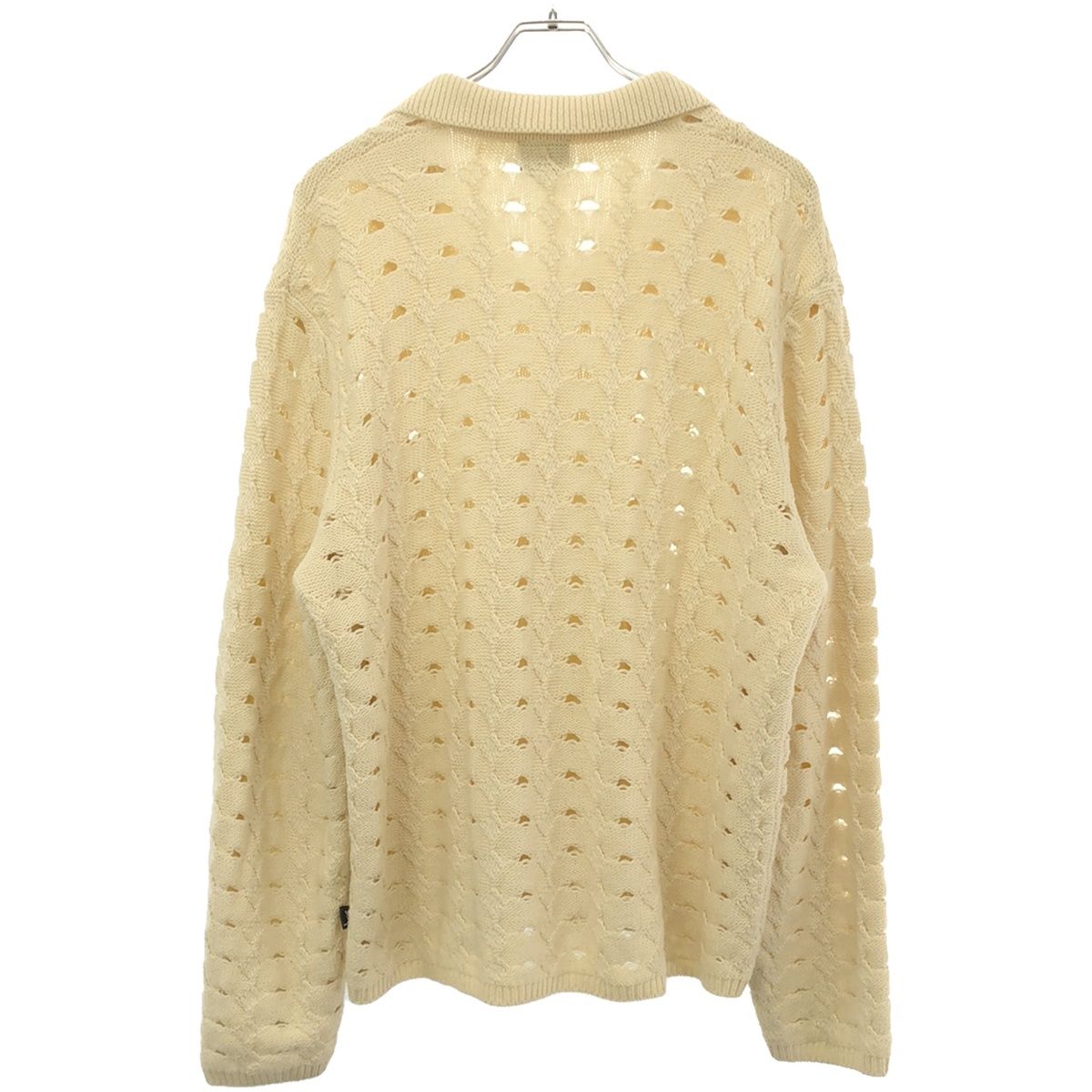 Stussy ステューシー 24SS OPEN KNIT COLLARED SWEATER オープン