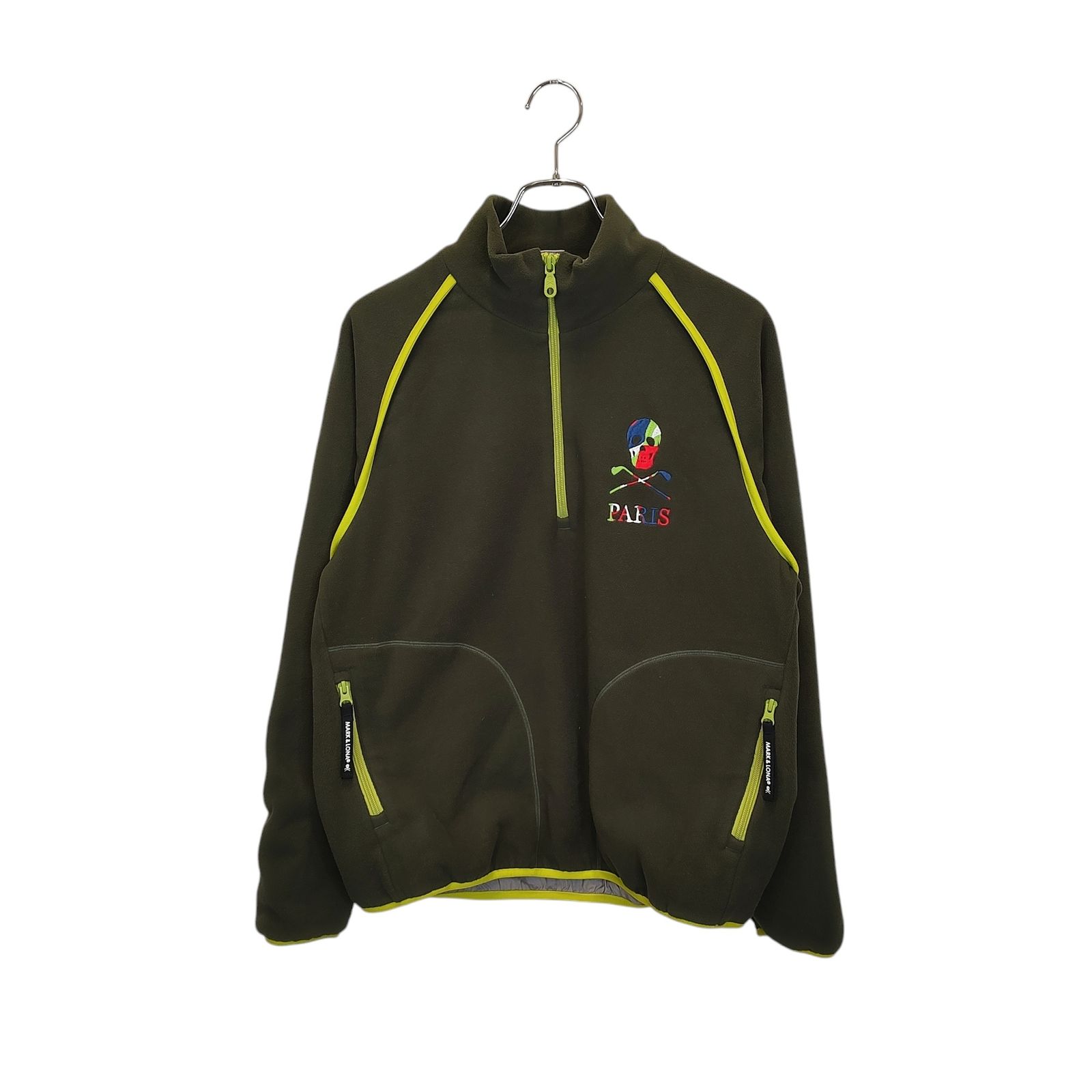 MARK＆LONA マークアンドロナ ゴルフ 22AW Médoc Alpine Fleece ハーフジップ フリース MLM-2C-AC04 46 カーキ