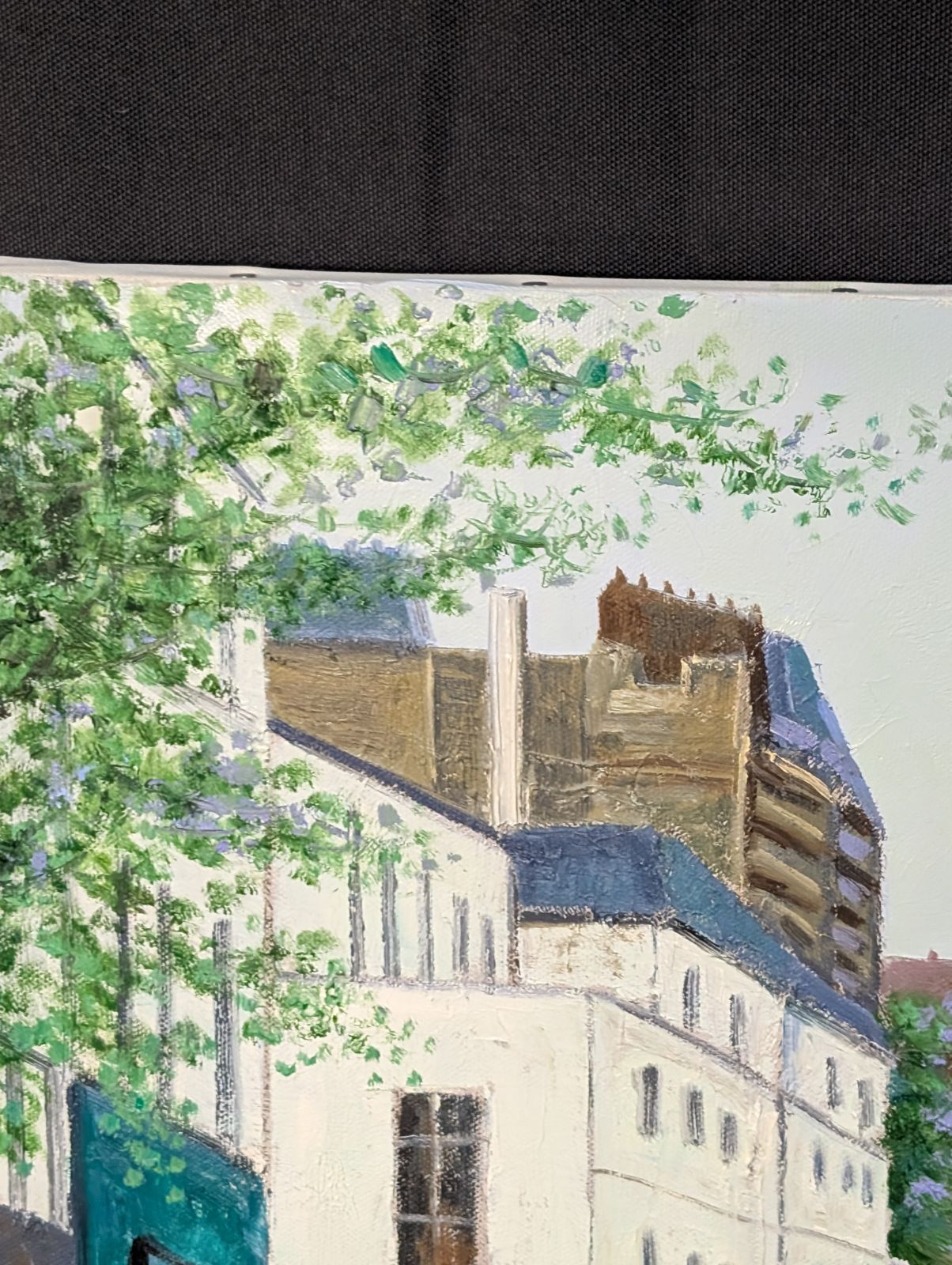 戸倉　貢　油絵 真作保証 戸倉貢 サンバンサン 油彩キャンバスのみ F8 風景画