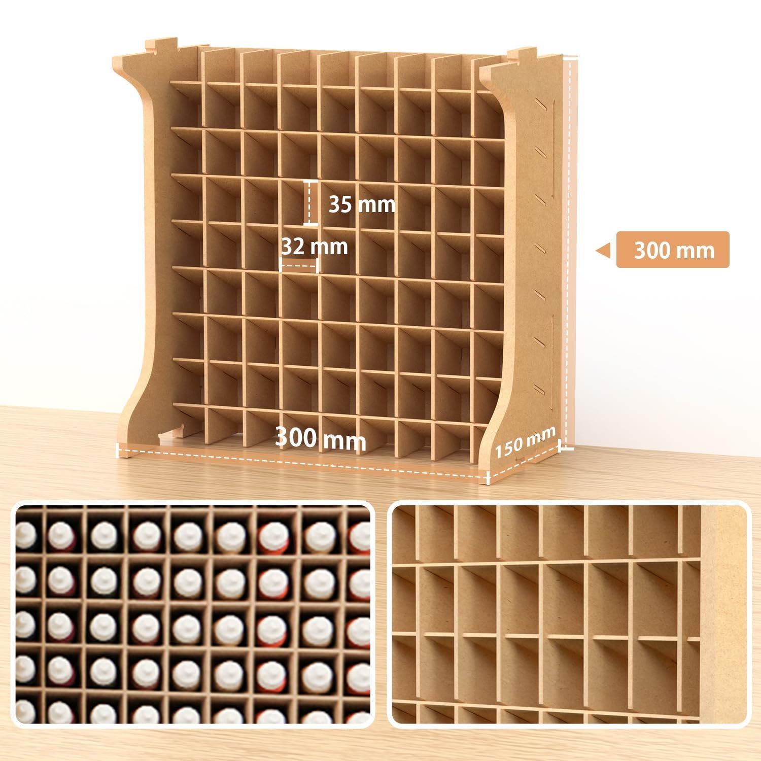Bucasso プラモデル 工具 収納 大容量 ペイントラック MDF素材