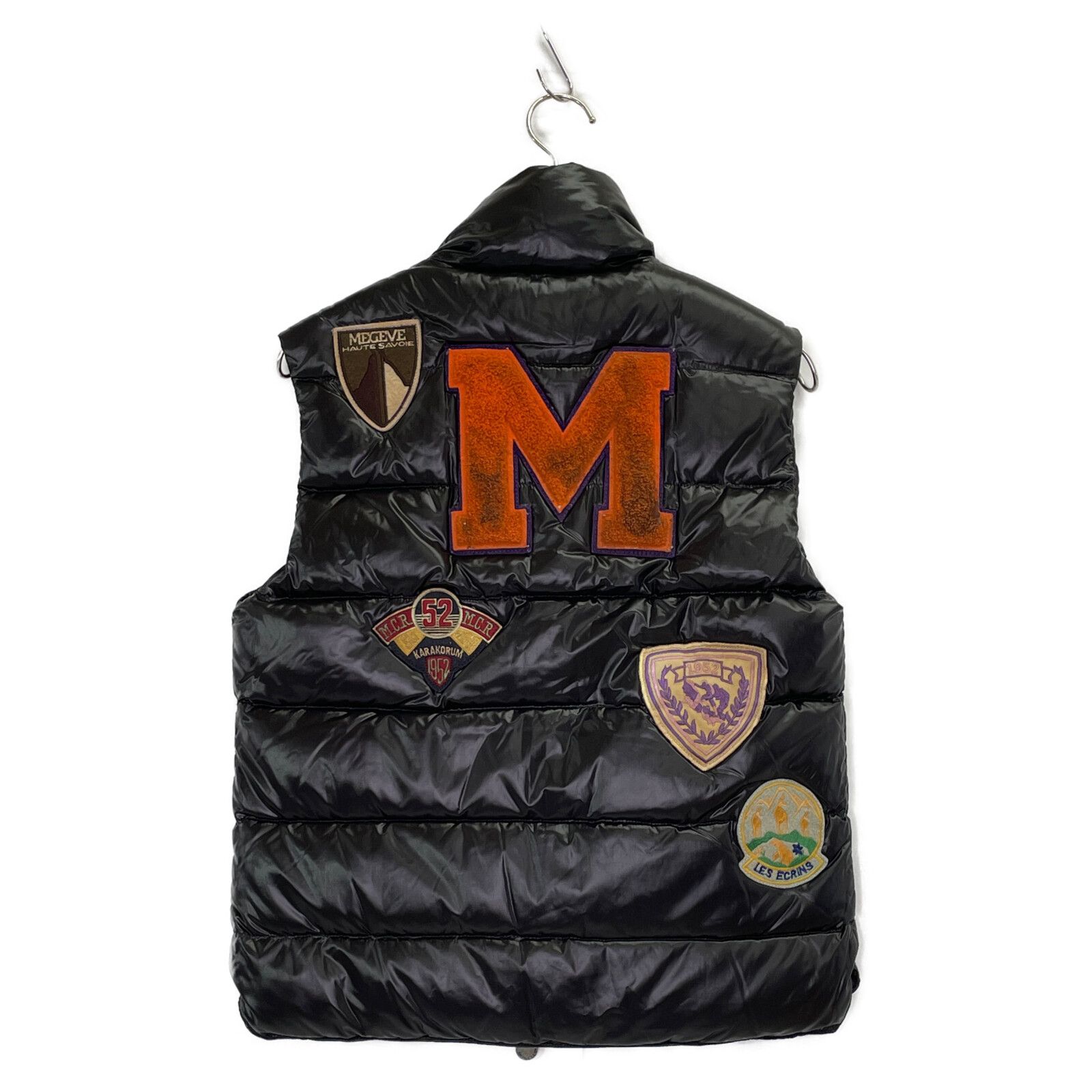 MONCLER ダウンベスト チベットワッペンスペシャル ブラック M 美品 MONCLER モンクレール ブラック チベット ワッペン ダウンベスト