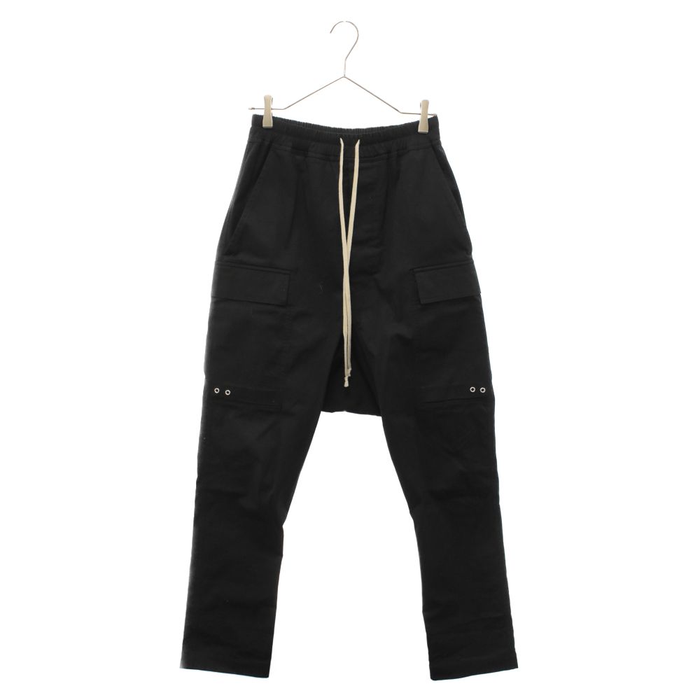 Rick Owens リックオウエンス 22AW CARGO LONG サルエル カーゴパンツ ブラック RU02B2379-TE Rick Owens (リックオウエンス) 22AW CARGO LONG サルエル カーゴ