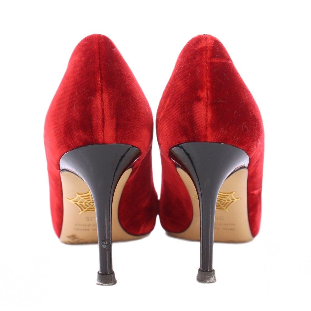 美品 シャーロットオリンピア パンプス 猫 37 37.5 CHARLOTTE OLYMPIA 猫デザイン フラットシューズ 美品