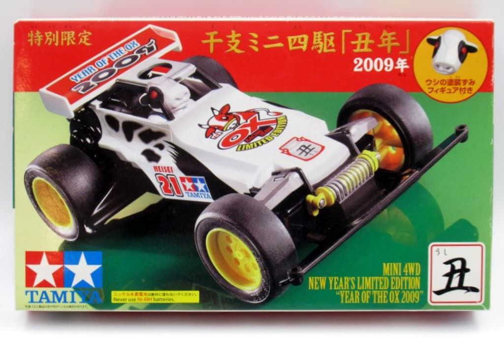 タミヤ 干支ミニ四駆 ホットショットJr. 2009年丑年 ウシフィギュア付 94676