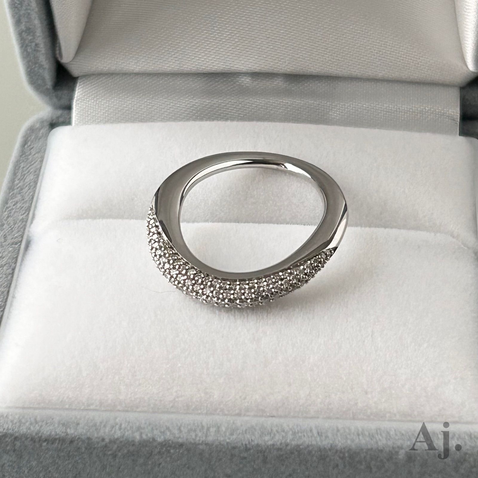 ジョージジェンセン オフスプリング ダイヤモンド リング AG925