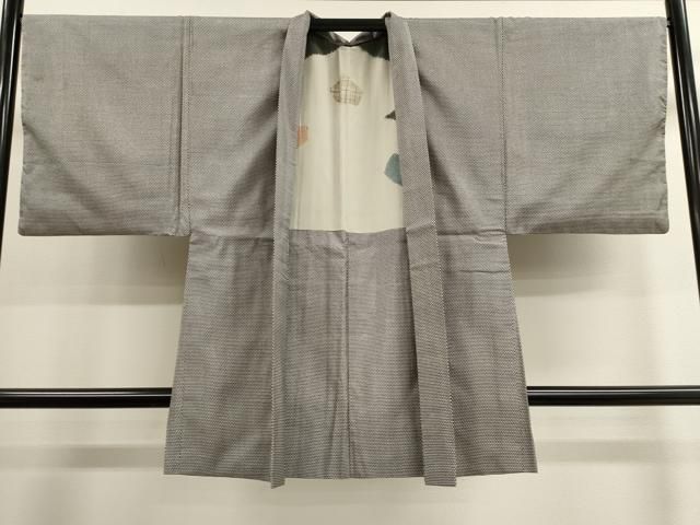 平和屋着物男性　長羽織　本場染大島紬　吉祥文　正絹　逸品　CAAK3826dy