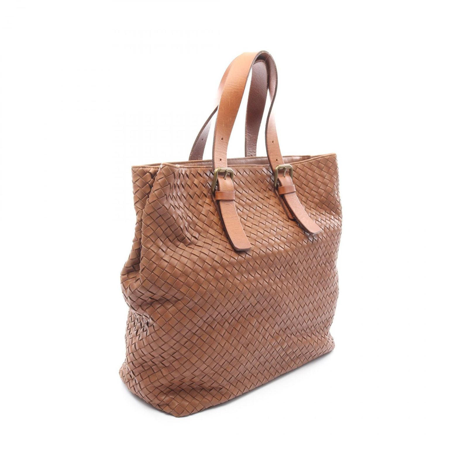 ボッテガヴェネタ　ビンテージ　トートバッグ　イントレチャート　ブラウン　希少 ボッテガヴェネタ BOTTEGA VENETA トートバッグ イントレ