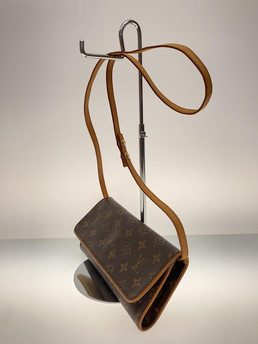 LOUIS VUITTON ポシェット・ツインGM_モノグラム・キャンバス_BRW PVC ブラウン 総柄 - メルカリ