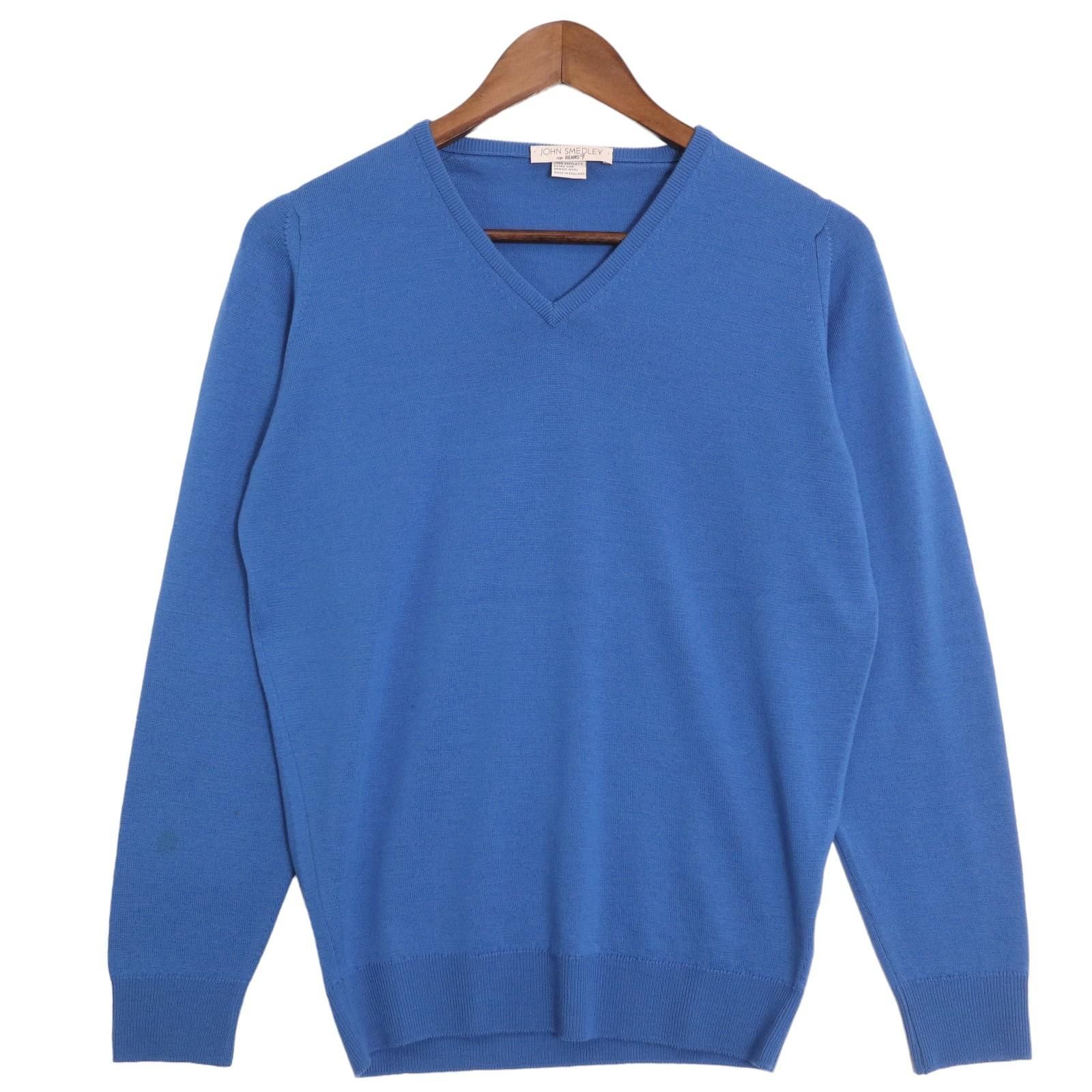 JOHN SMEDLEY × BEAMS F ジョンスメドレー ビームスエフ Vネック 無地 