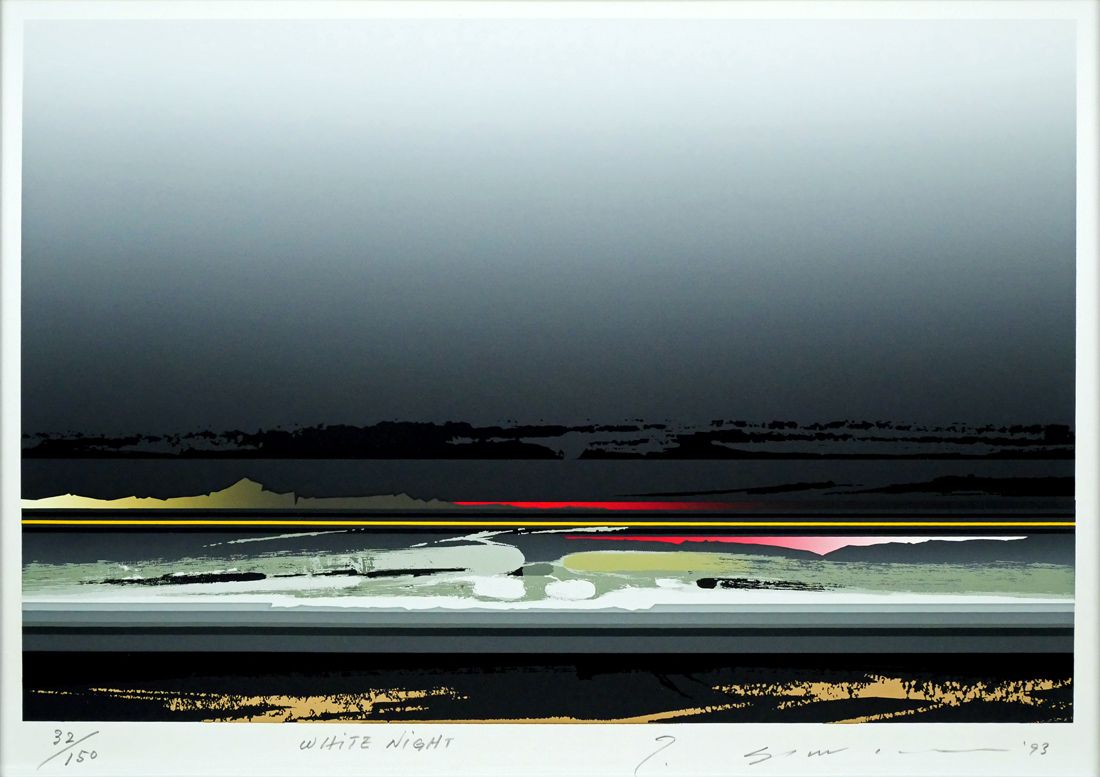 版画シルクスクリーン 沢田哲郎‼️「ＤＵＳＫ」1988年 沢田 哲郎｜Tetsuro Sawada】｜ギャルリーしんくら -Galerie