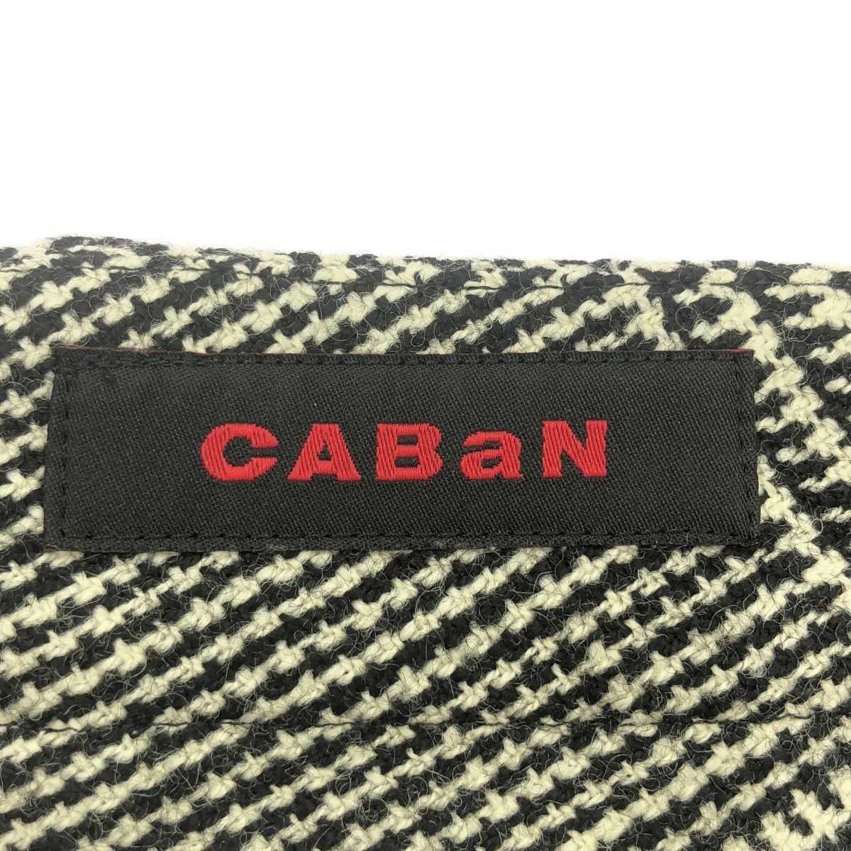 CABaN キャバン ウールグレンチェックストレートパンツ 39-04-04-04007  