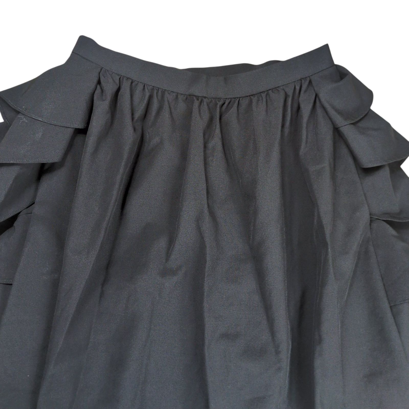 COMME des GARÇONS フリル巻スカート レイヤードパンツ リネン混 COMME des GARCONS HOMME PLUS＞プリーツスカート風ショート
