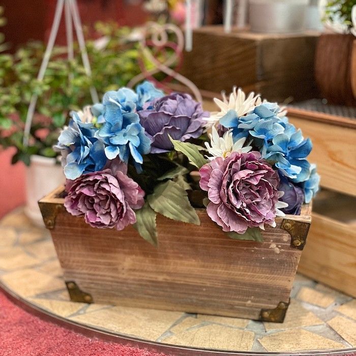 ガーデンボックス 木製 ナチュラル 収納ボックス アンティーク風