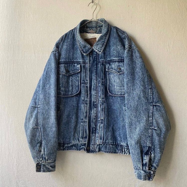 リーバイス LEVIS 裏ボア デニムジャケット L ケミカル ブラック USA