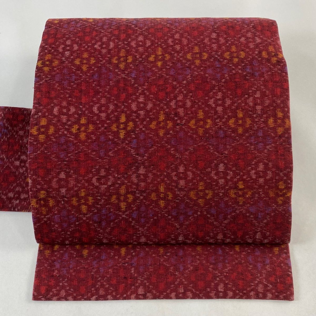 409my2◇結城紬 証紙 刺繍 金銀彩 バロック 洋風 全通 袋帯◇美品