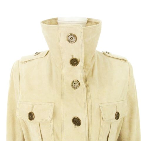 バーバリー ロンドン BURBERRY LONDON ゴートスエードコート 本革 やぎ  