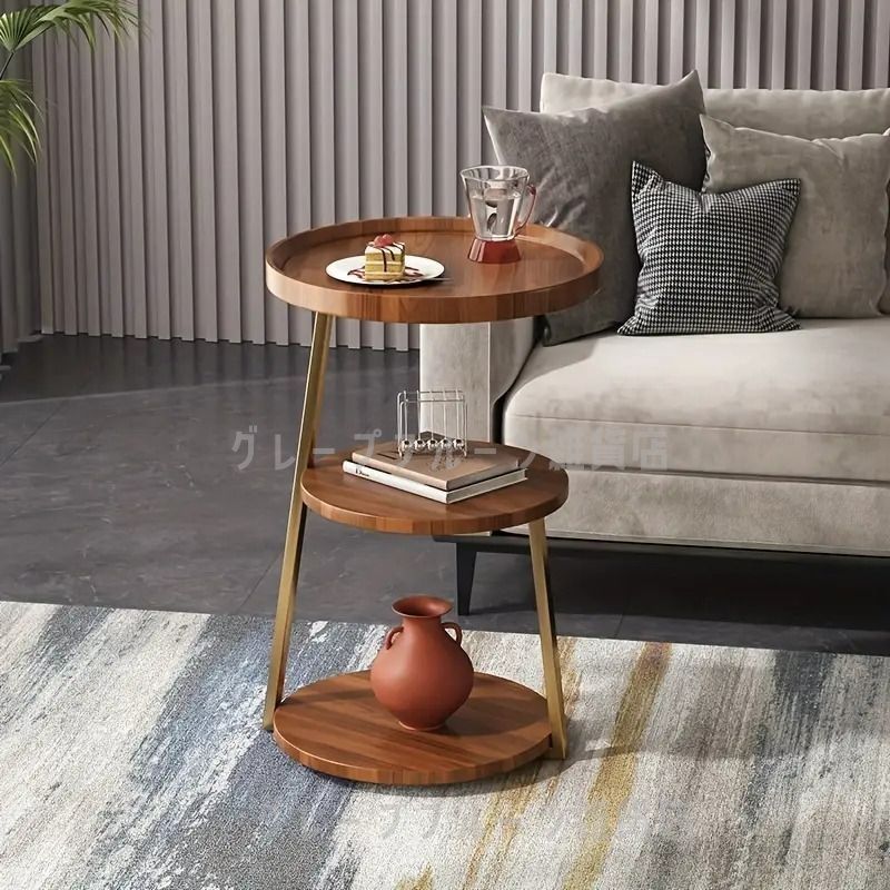 モダンなサイドテーブル 金属製コーヒーエンドテーブル 焼結石