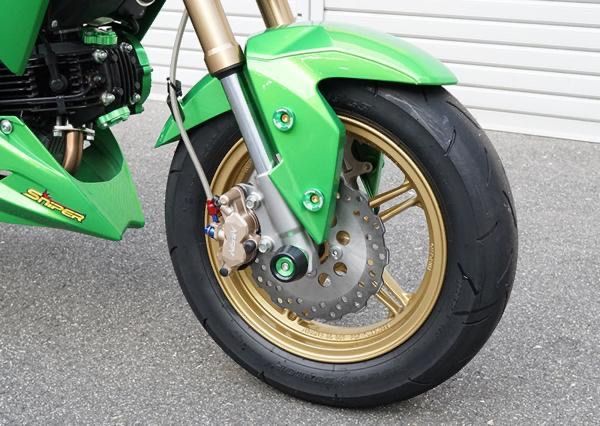 Z125 PRO フロント用 NISSIN製・ニッシン 2POTキャリパー 赤