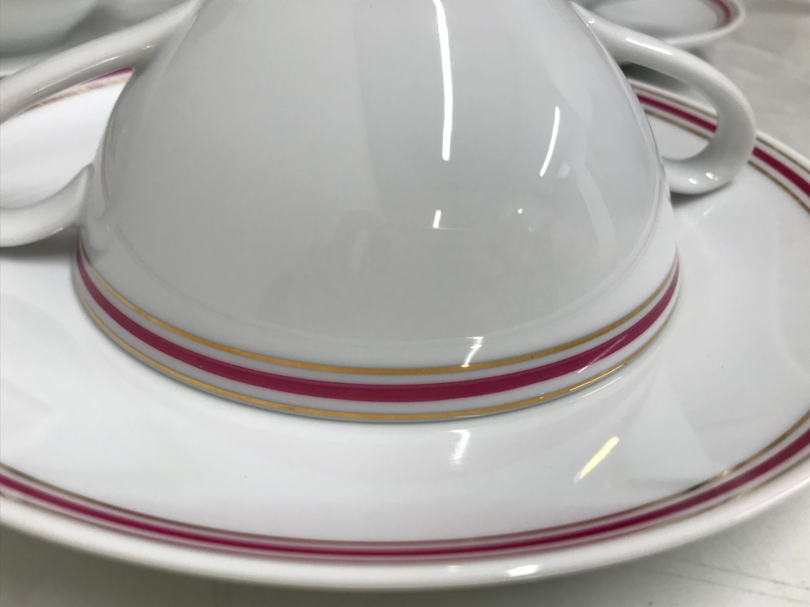 Noritake ノリタケ スープカップ ＆ ソーサー 3客セット レトロ