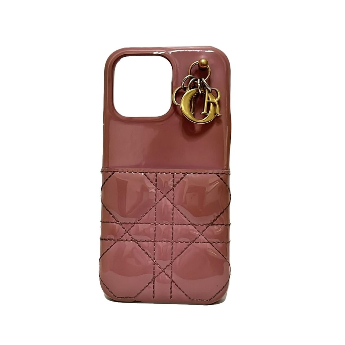 DIOR|ChristianDior ディオール|クリスチャンディオール 携帯電話ケース レディディオール ピンク スマートフォンケース レザー