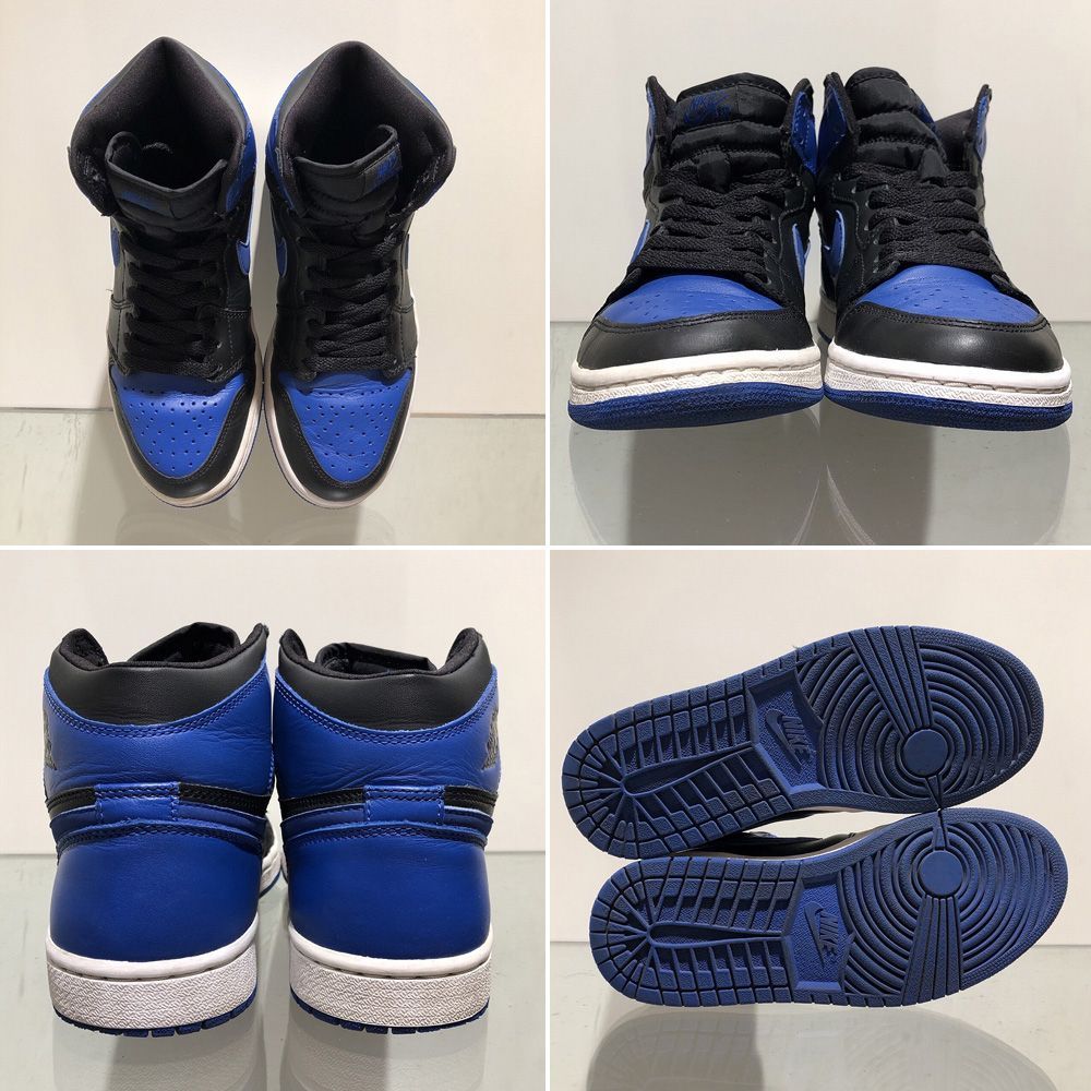 2001年 NIKE AIR JORDAN 1 RETRO ROYAL ナイキ エアジョーダン1 ロイヤル ハイカットスニーカー 箱付き  ロイヤルブルー×ブラック サイズ：US 6.5 (24.5cm) 136066-041 中古【PI】 - メルカリ