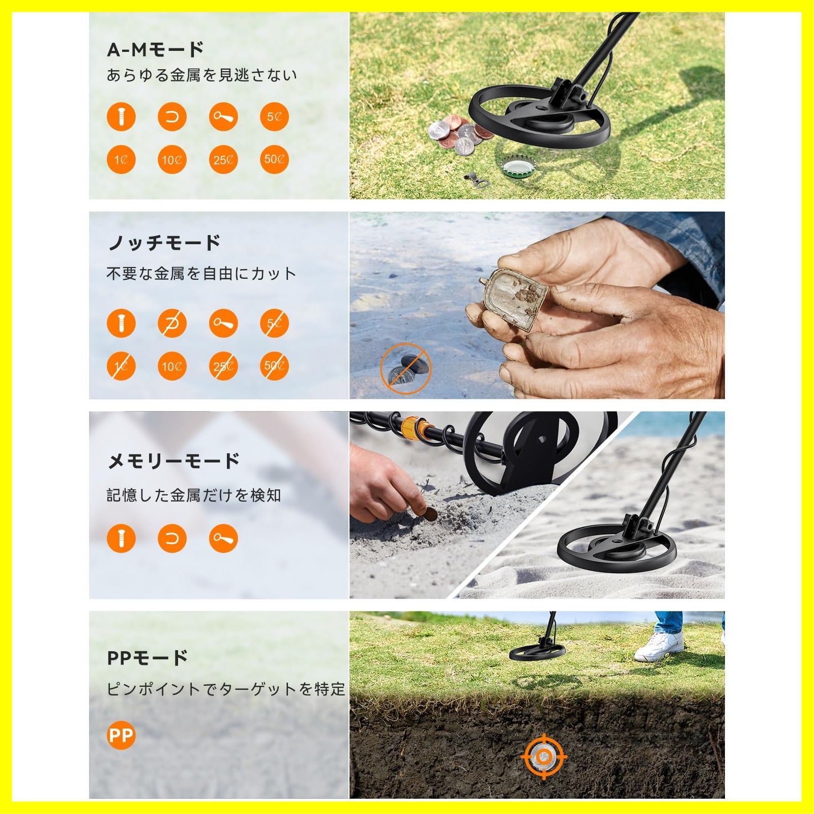 BOOLATEK プロフェッショナル金属探知地下深さ BOOLATEK プロフェッショナル金属探知地下深さ 2.5 メートル