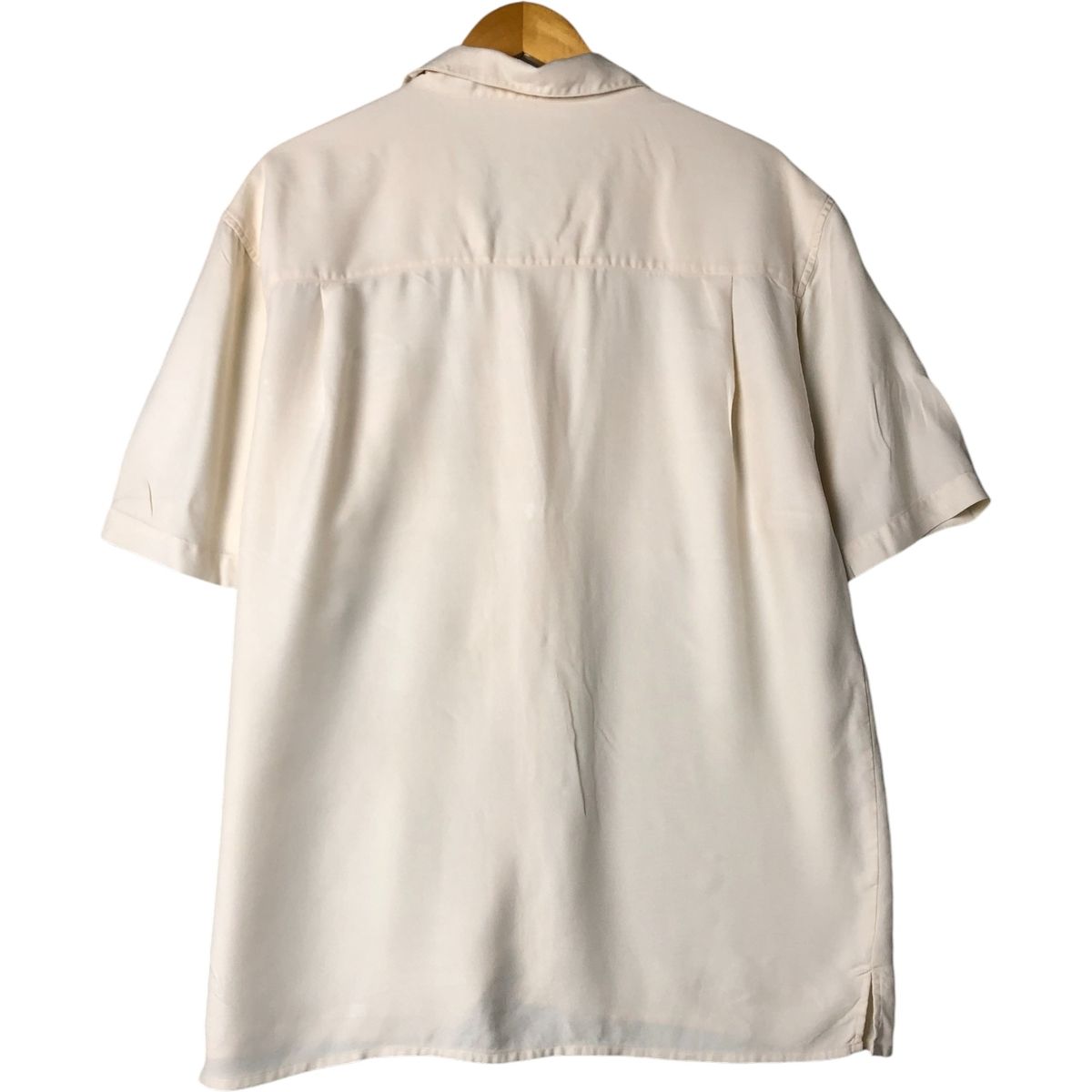 1990's~ PERRY ELLIS 開襟 オープンカラー 半袖 シルクシャツ 古着 90年代 ペリーエリス PERRY ELLIS 半袖 オープンカラー