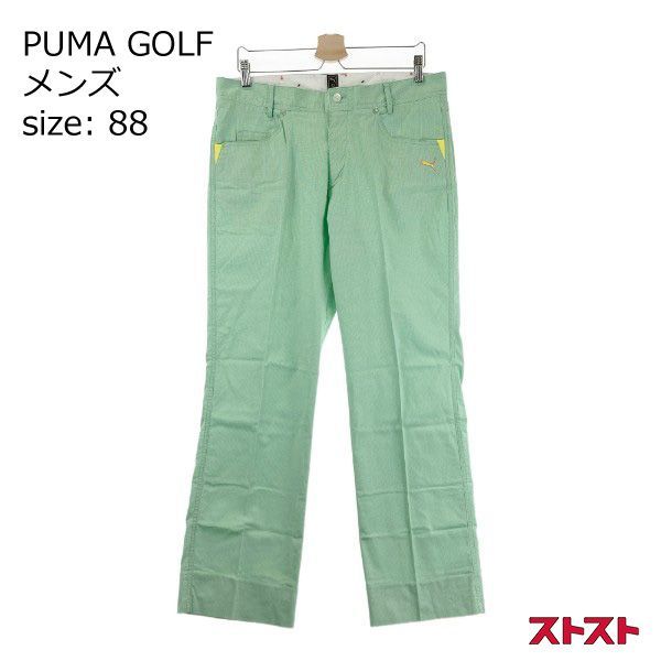 PUMA GOLF プーマゴルフ ストレッチパンツ 総柄 グリーン系 88 [240101142480]