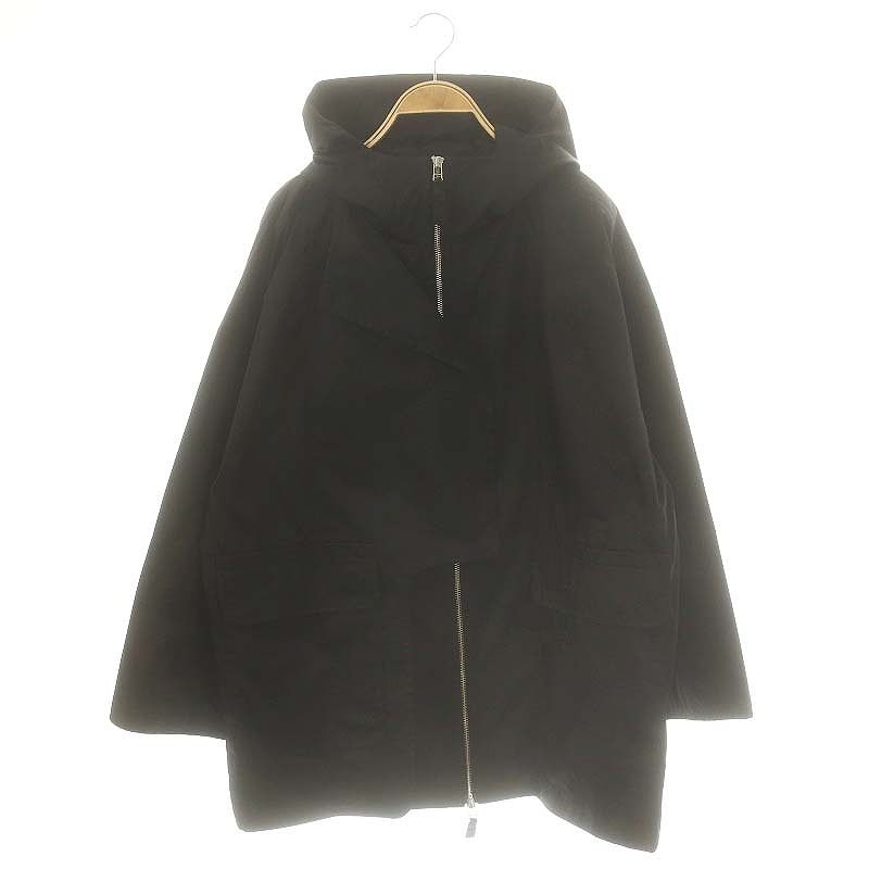 エンフォルド ENFOLD 25SS DICROS SOLO Twill フーデッドブルゾン ジャケット ジップアップ 38 ブラック |DF OS