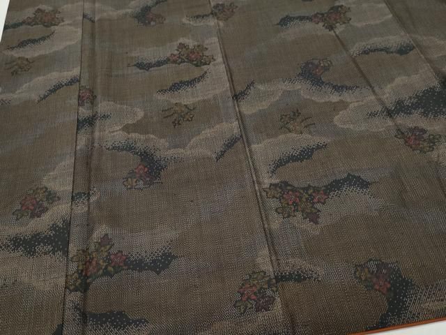 平和屋着物○本場大島紬 9マルキ 草花文 正絹 逸品 CAAT7029vf - メルカリ