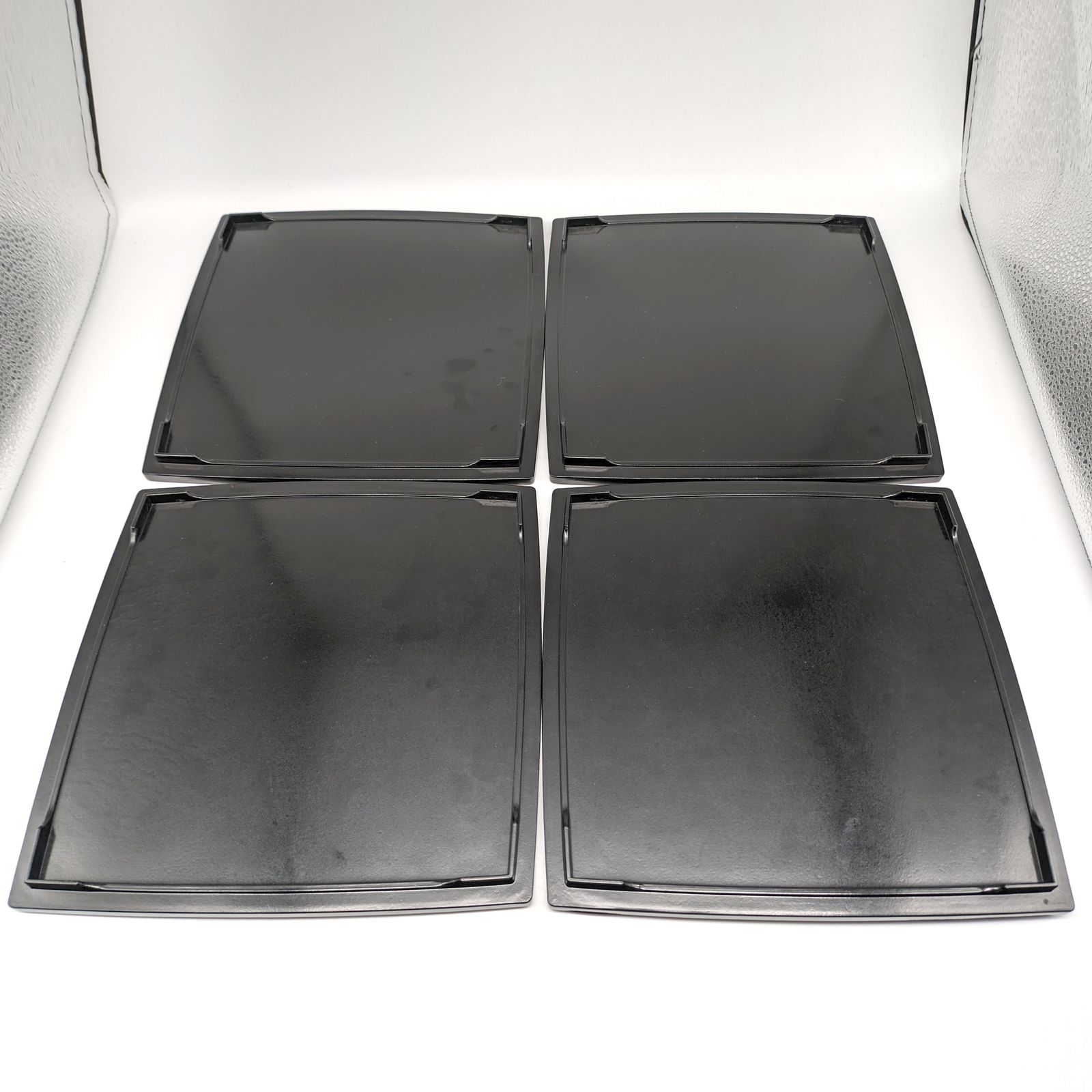 漆器角盆・お盆・トレー・5枚セット・No.230907-22・梱包サイズ80