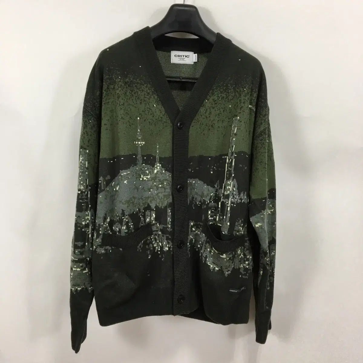 CRITIC(クリティック) パターン カーディガンジャケット XL