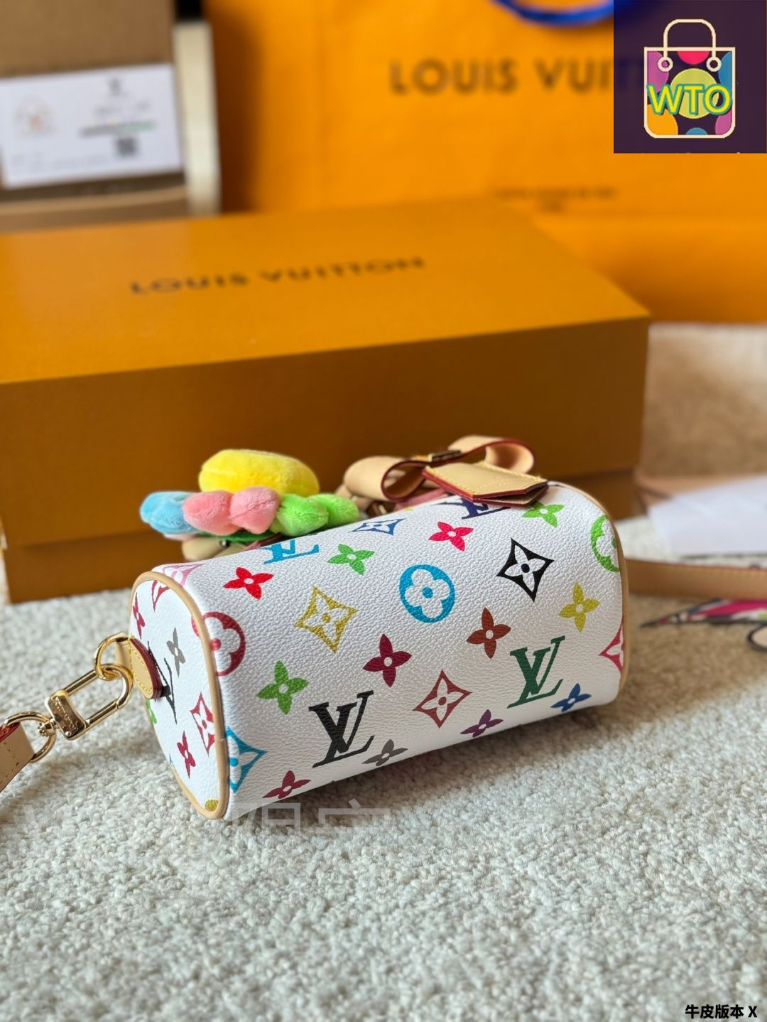今日特価】Louis Vuitton x Murakami Nano Speedy 16 ルイ