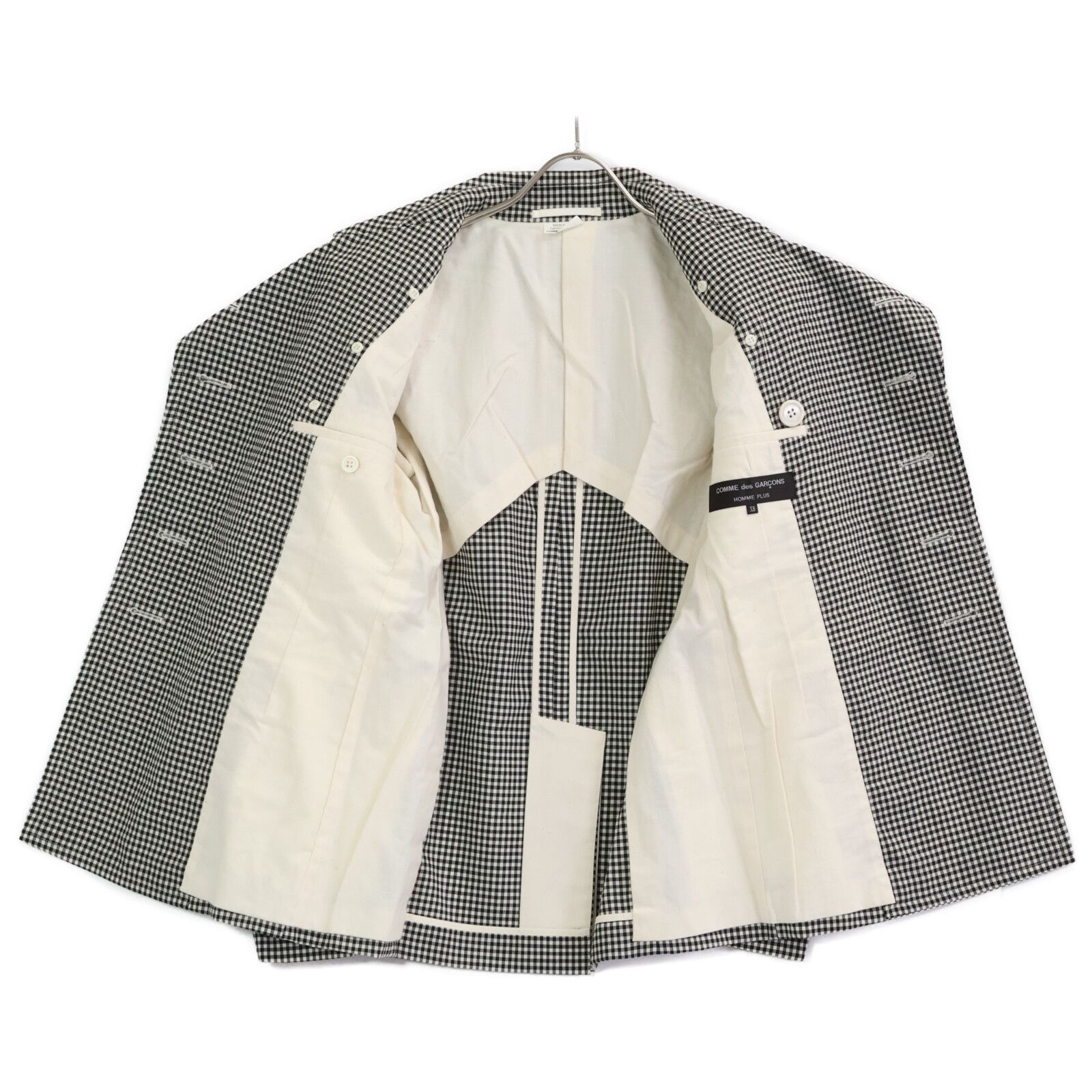 コムデギャルソンオムプリュス ギンガムチェック Pコート used COMMEdesGARCONS HOMME PLUS コムデギャルソンオムプリュス PI